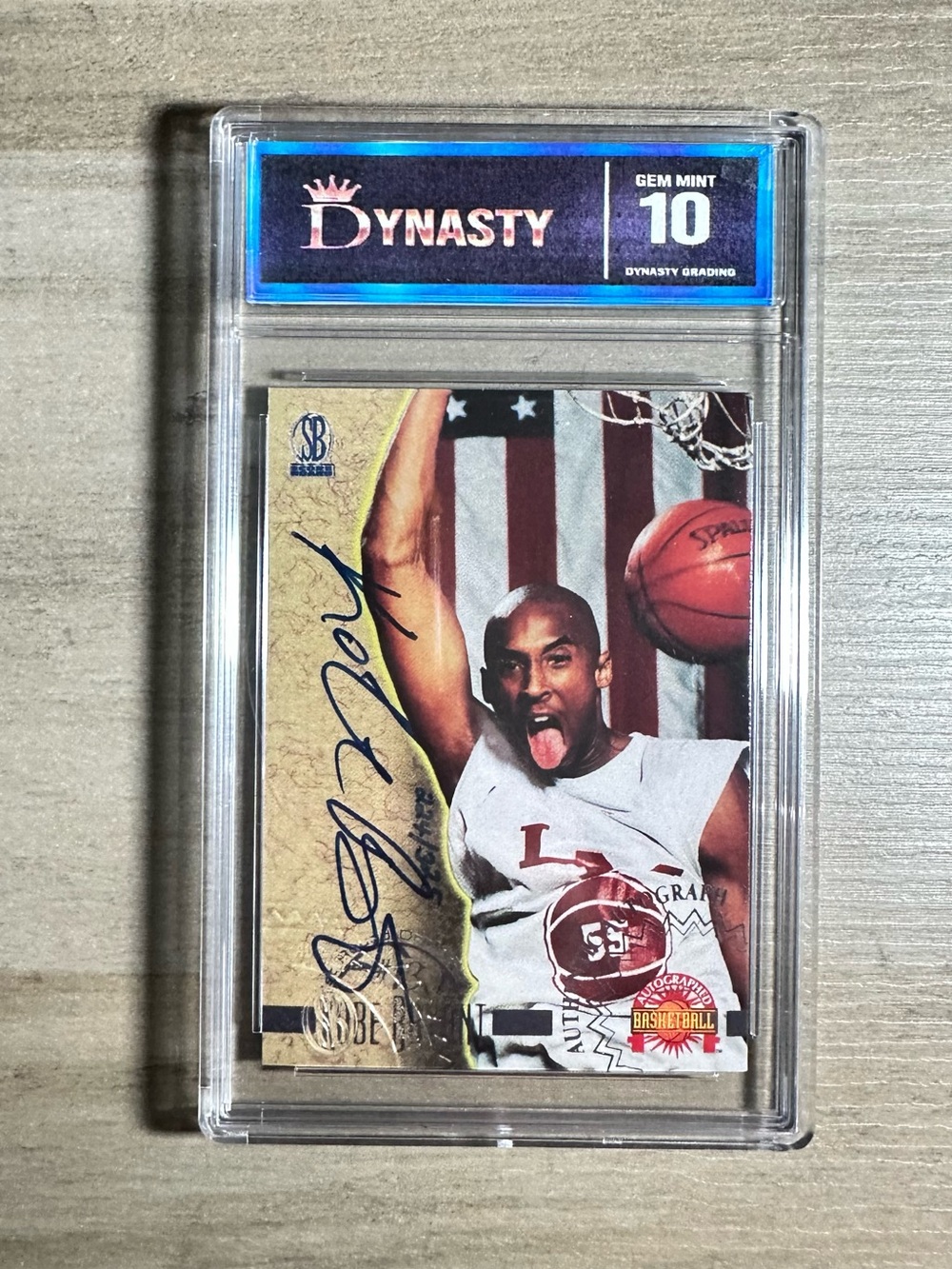 Kobe Bryant Rookie Gem Mint 10 1996 Score Board Autographed Novelty Card.